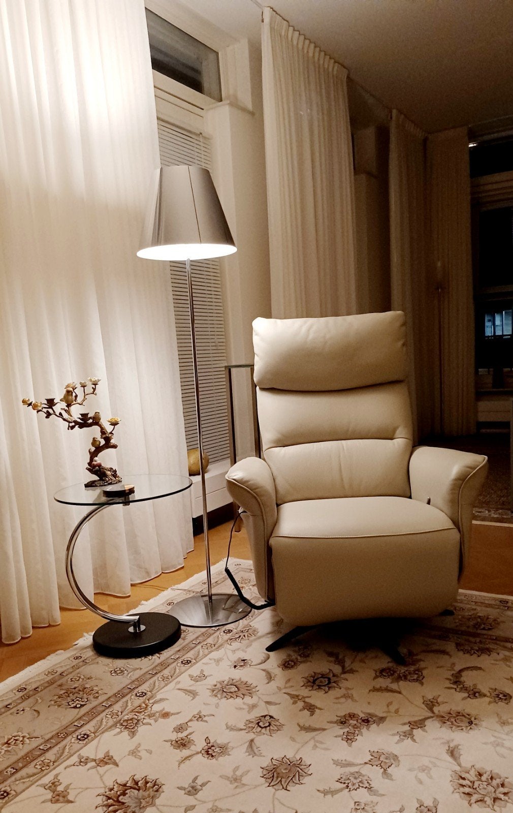 ZGAN Elektrische Relaxfauteuil, Huis en Inrichting, Ophalen of Verzenden, Zo goed als nieuw, 75 tot 100 cm, 50 tot 75 cm