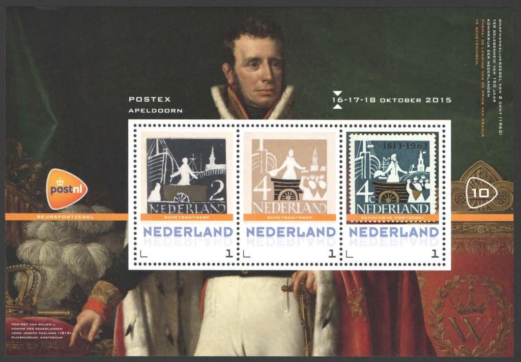 Postzegels Postex Apeldoorn 2015 (10), Ophalen of Verzenden, Na 1940, Postfris