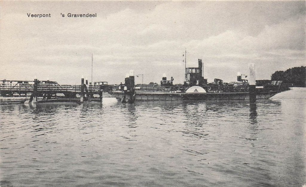 703-103-045 Veerpont s-Gravendeel, Verzenden, Voor 1920, Zuid-Holland