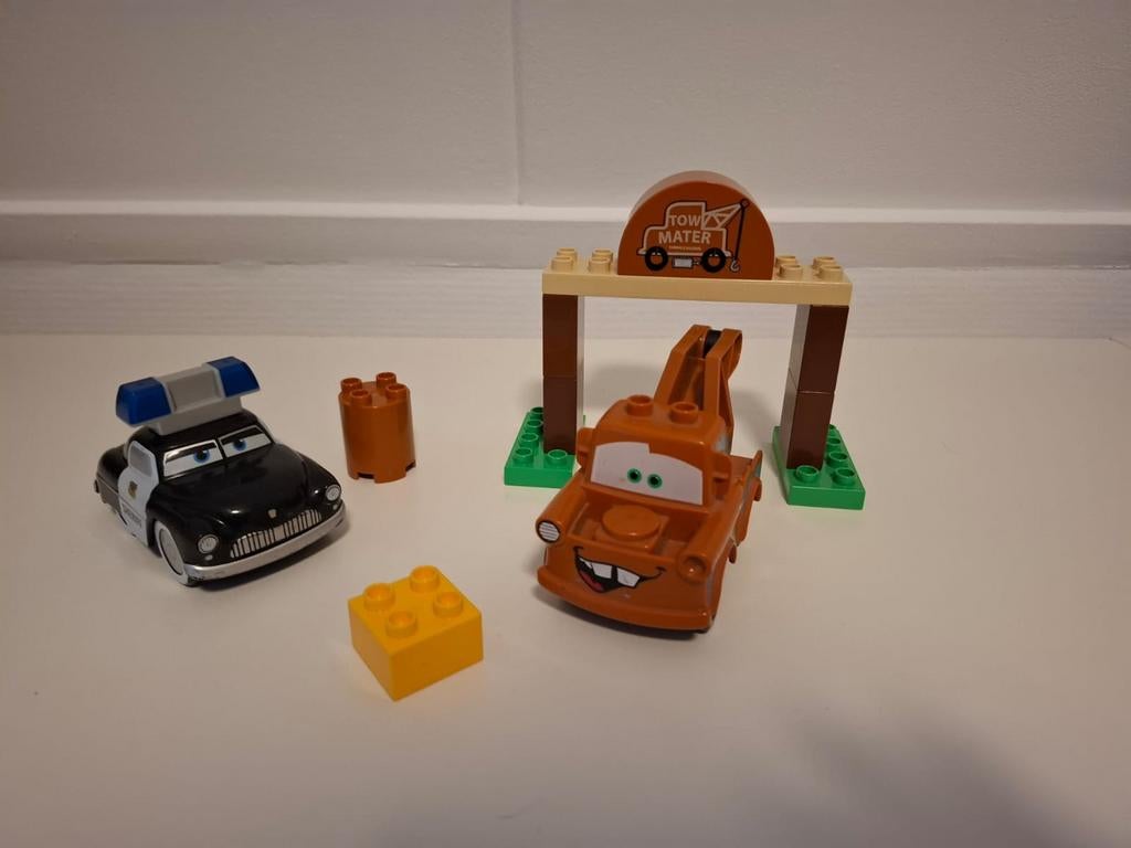Lego Duplo Cars auto takel's werkplaats  5814, Ophalen of Verzenden, Gebruikt, Complete set, Duplo