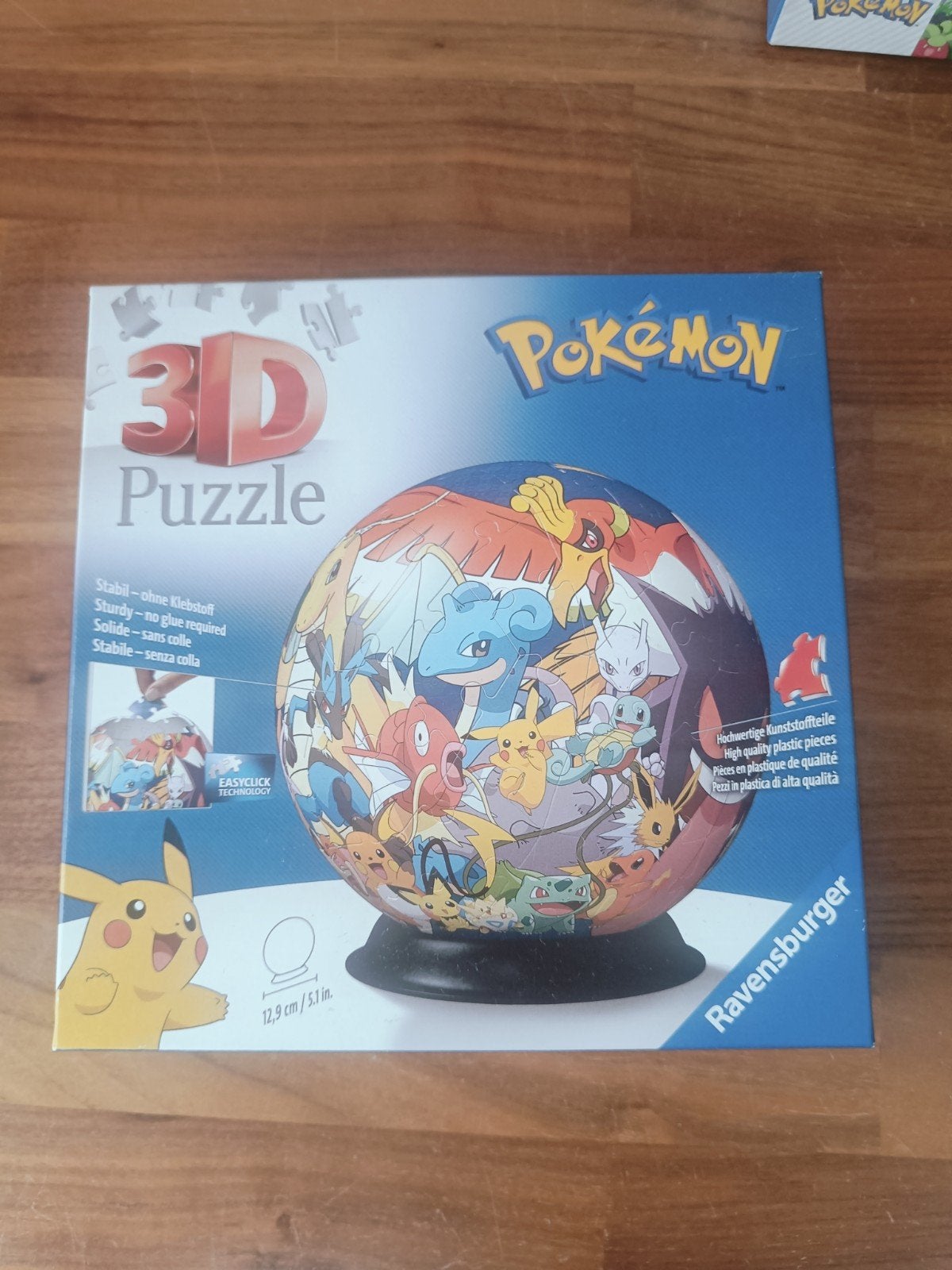 Ravensburger 3D Puzzel Bal Pokémon - 54 stukjes, Ophalen of Verzenden, Minder dan 500 stukjes, Zo goed als nieuw, Rubik's of 3D-puzzel