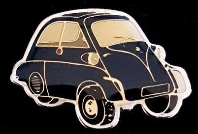 B.M.W. Isetta pin- donkerblauw epoxy, Verzenden, Nieuw, Transport, Speldje of Pin