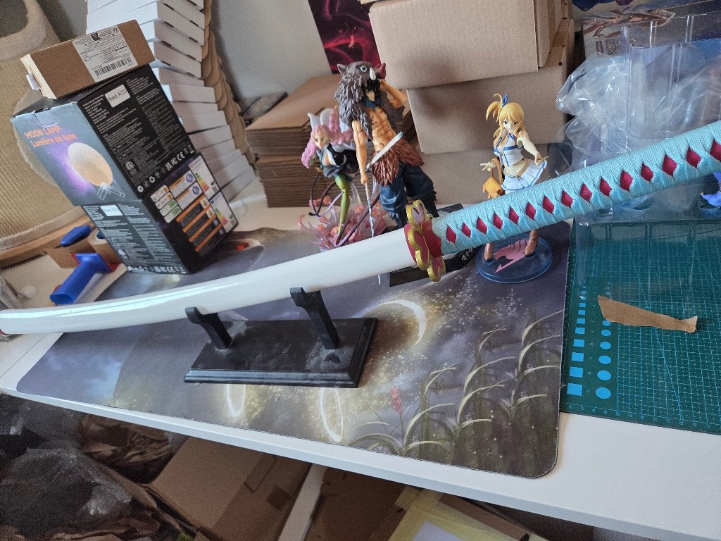 Cosplay katana demon slayer mitsuri kanroji, Verzenden, Zo goed als nieuw