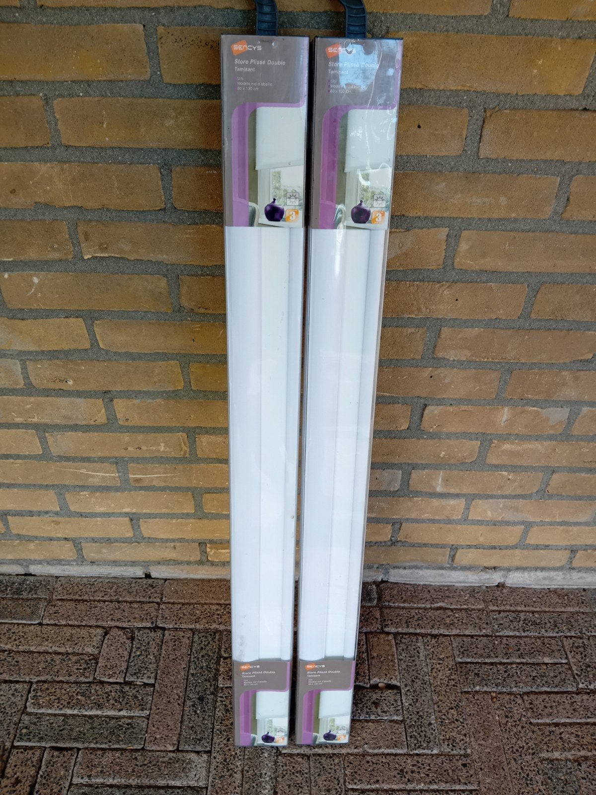 Sencys Plissé Dubbel Tamisant Rolgordijn 80x130 cm, Huis en Inrichting, Overige merken, Wit, Nieuw, Ophalen of Verzenden