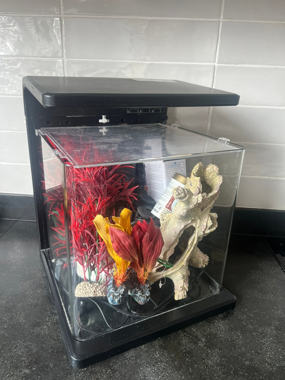 Super fish aquarium 15L + toebehoren, Dieren en Toebehoren, Ophalen, Gebruikt, Leeg aquarium, Superfish