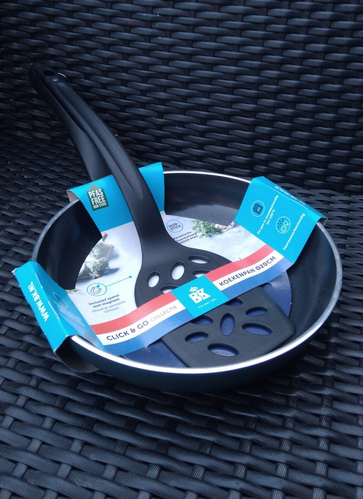BK Koekenpan met spatel 20cm, Koekenpan, Verzenden, BK, Nieuw