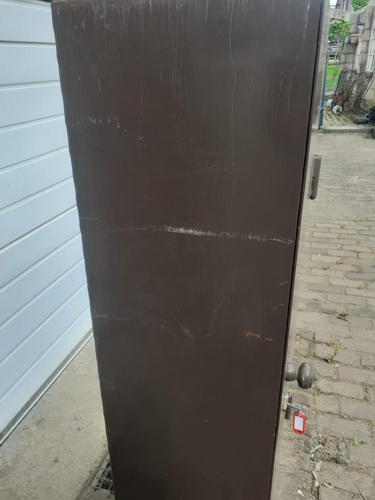 Metalen Kluis/Wapenkast met Sleutel - Gebruikt, Ophalen, Minder dan 50 cm, Industrieel, Functioneel, Metaal