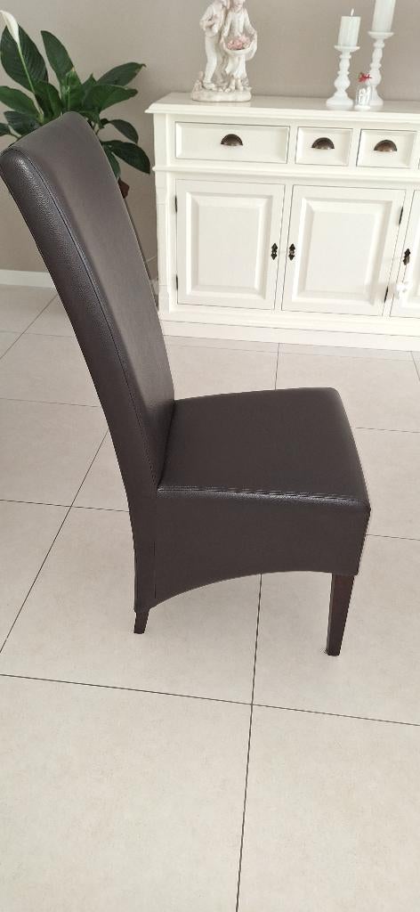 Stoelen hoog voor eettafel, Huis en Inrichting, Stoelen, Ophalen, Bruin, Zo goed als nieuw, Vijf, Zes of meer stoelen