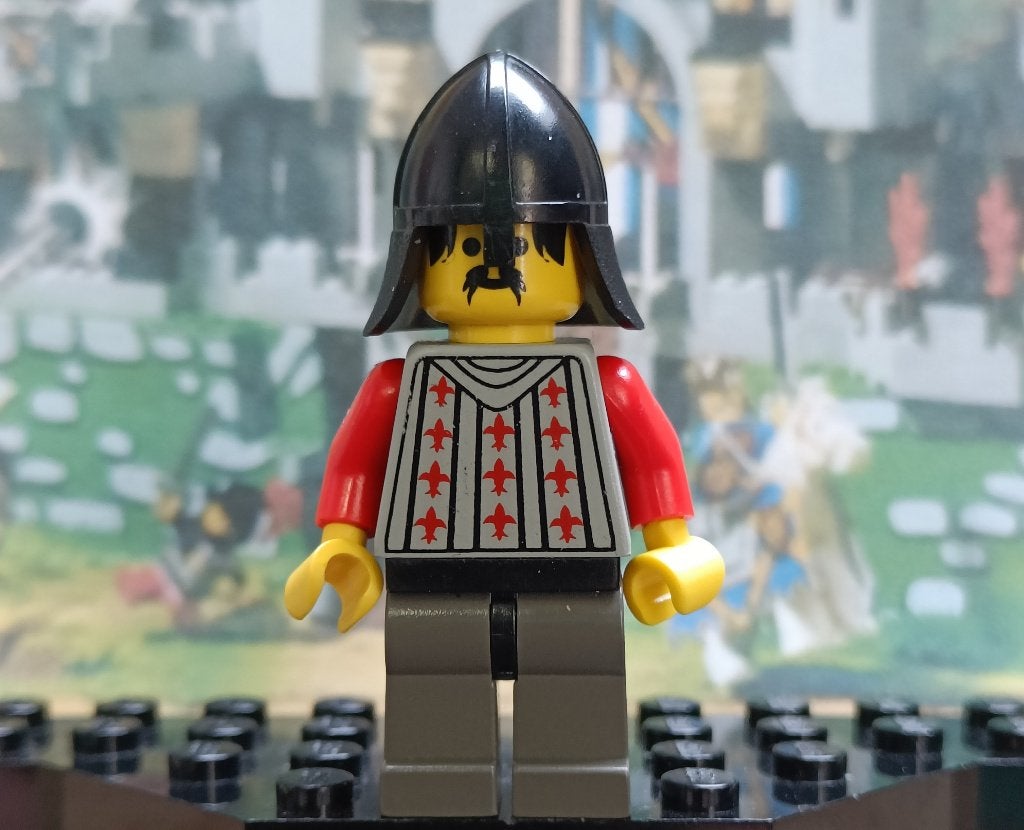 Lego Fright Knights - Knight 2, Black Neck-Protector, Kinderen en Baby's, Gebruikt, Lego, Ophalen of Verzenden, Minifiguur