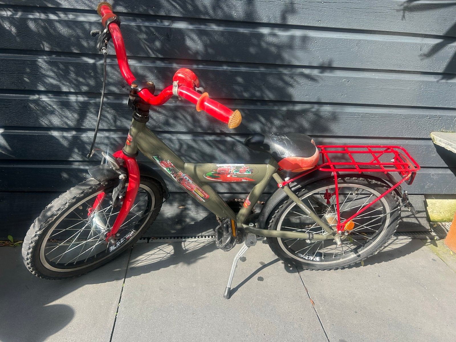 Kinderfiets cars, Ophalen, Gebruikt, Velgrem, 20 inch of meer
