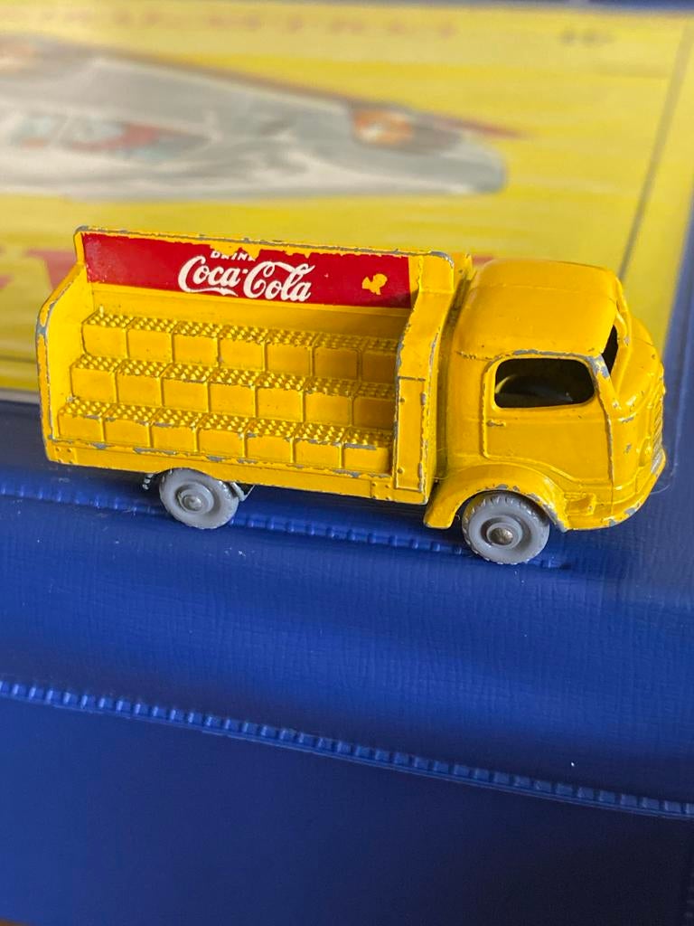 Matchbox Coca-Cola vrachtwagen nr 37 lesney karrier bantam, Ophalen of Verzenden, Gebruikt, Bus of Vrachtwagen, Matchbox