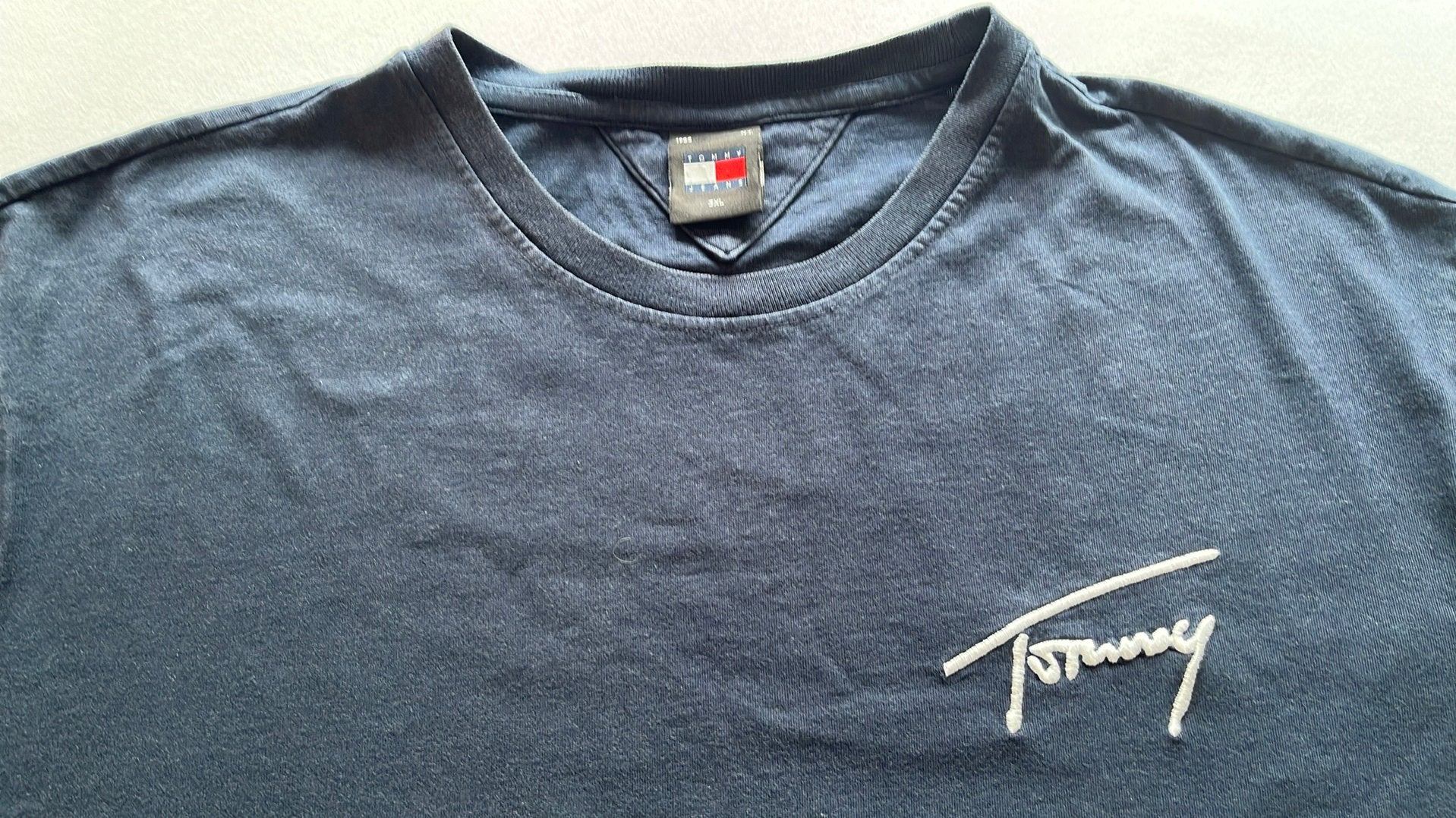 Hilfiger t-shirt maat 3XL, Ophalen of Verzenden, Zo goed als nieuw, Overige maten, Blauw