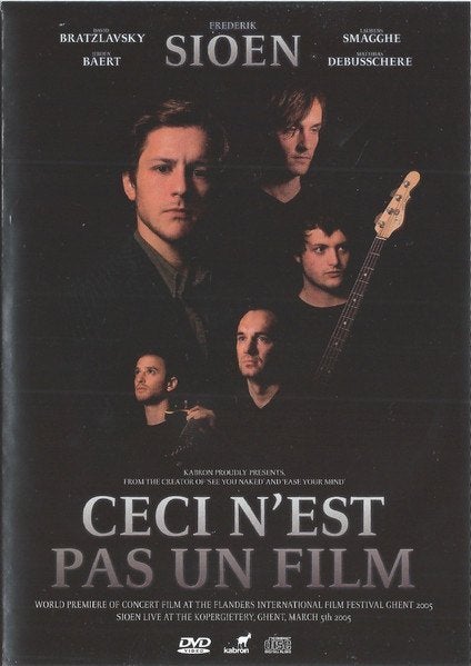 CD EN DVD Sioen – Ceci N'Est Pas Un Film live in concert, Verzenden, Zo goed als nieuw, Live-album