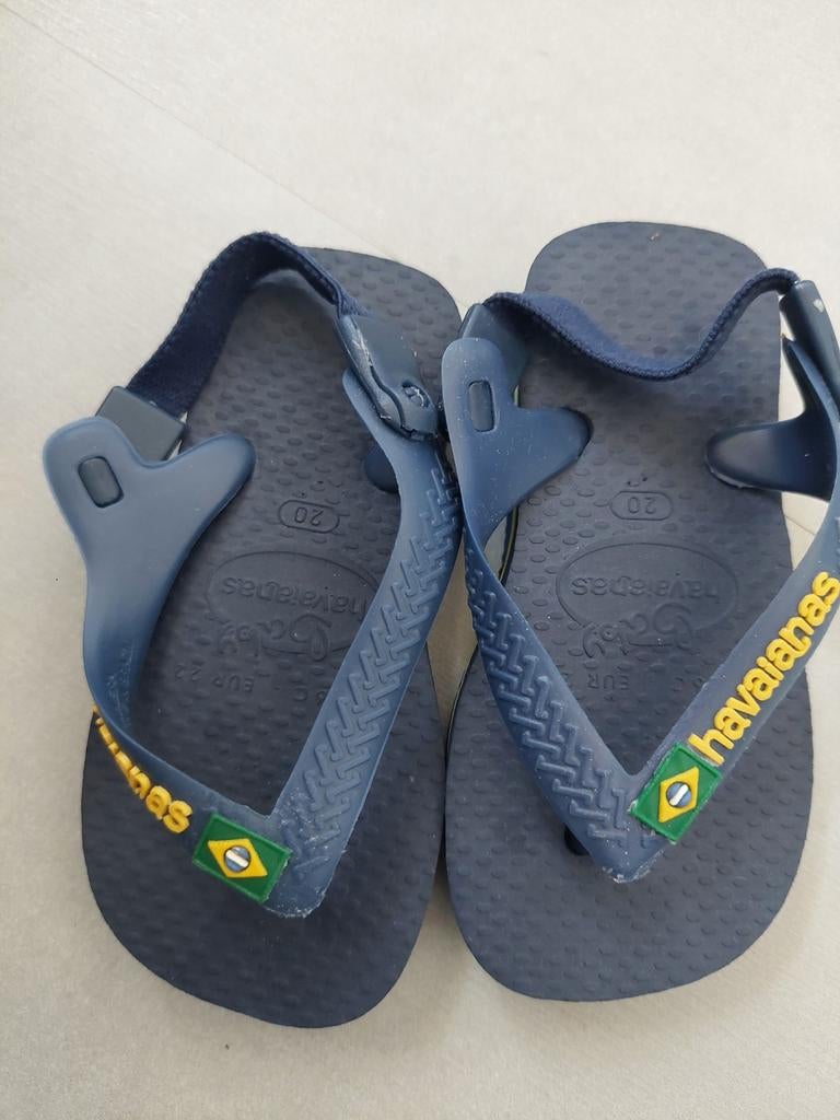 Havaianas teenslippers maat 20 - Blauw met Braziliaanse vlag, Kinderen en Baby's, Kinderkleding | Schoenen en Sokken, Jongen of Meisje