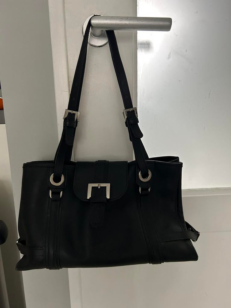 Longchamp dames tas, Ophalen of Verzenden, Zo goed als nieuw, Zwart, Handtas