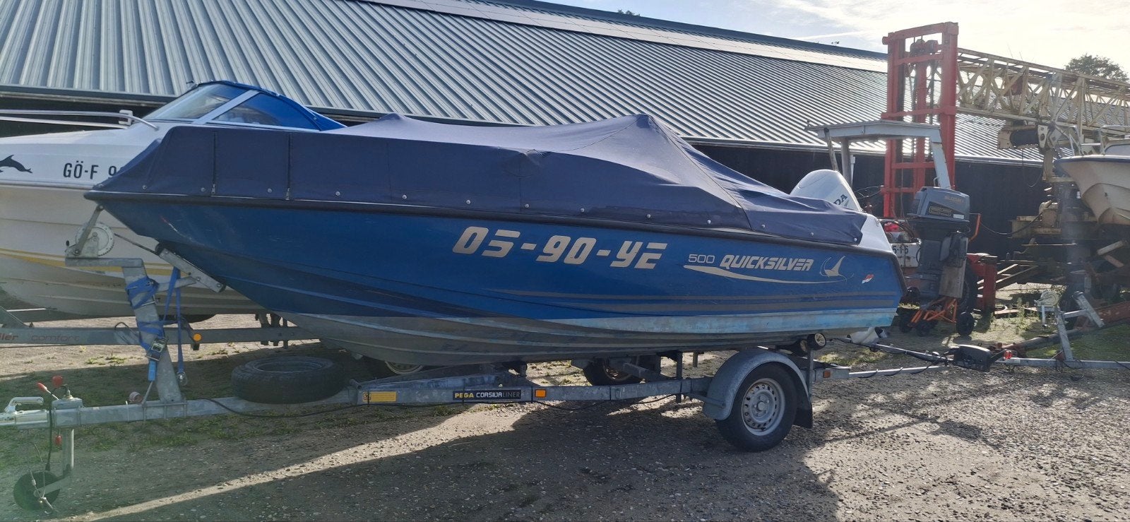 Quicksilver 500 commander 90  honda efi 4 takt pega trailer, Watersport en Boten, Gebruikt, Met afstandsbediening, Ophalen of Verzenden