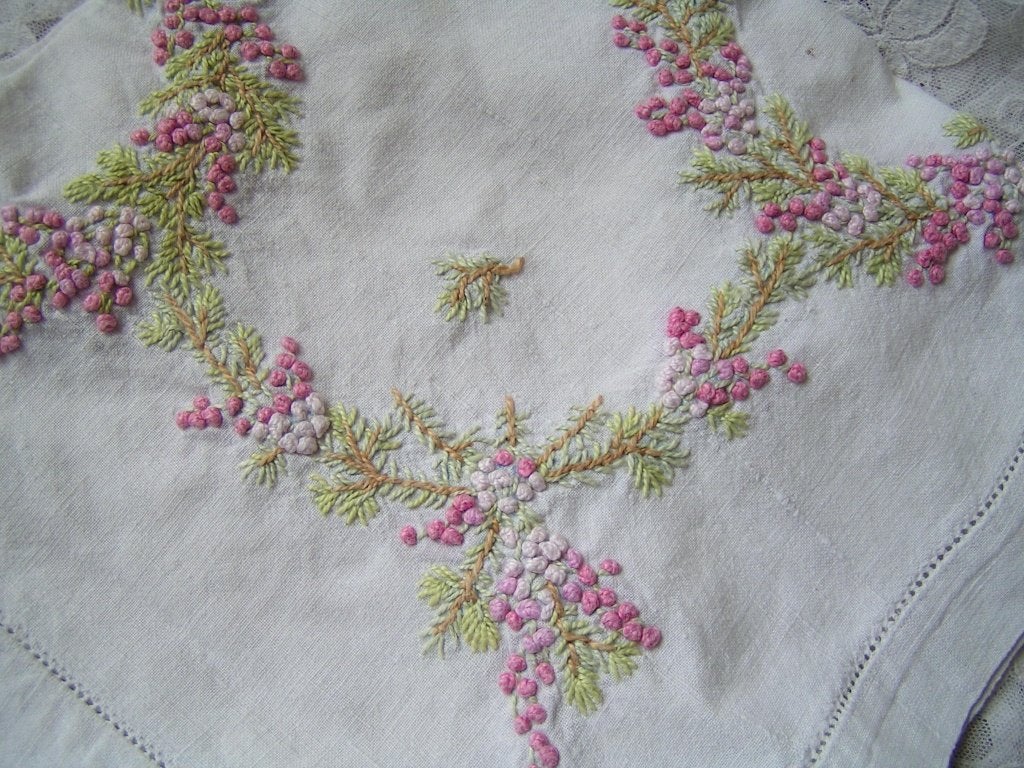 antiek tafelkleed franse knoop nr BB 1070 ger wutjes, Verzenden