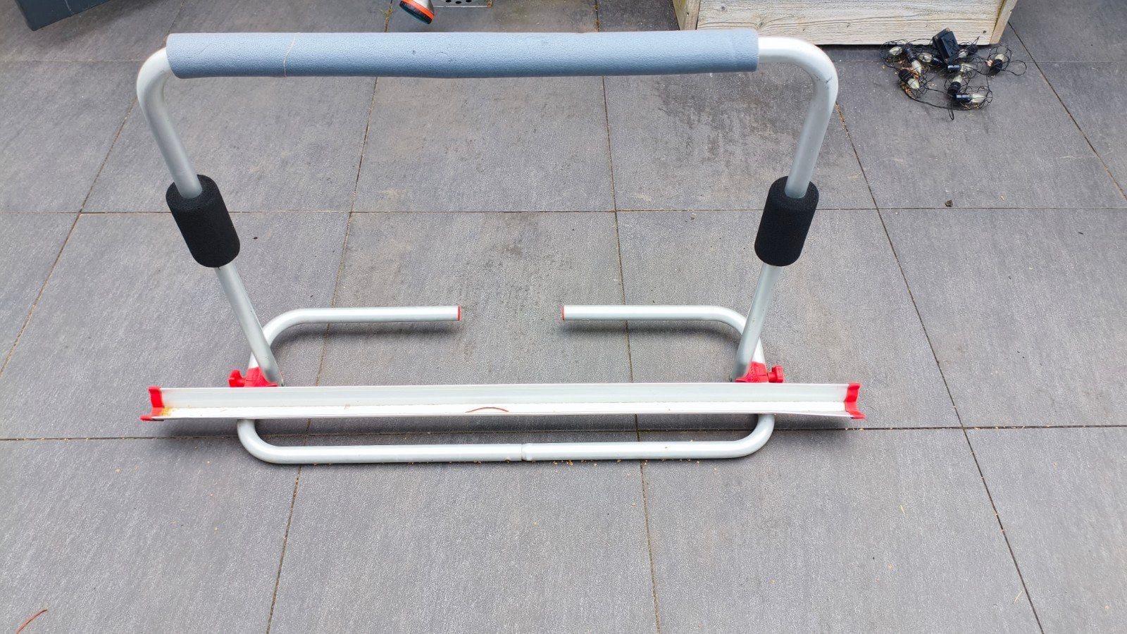 Fietsdrager voor op de dissel van caravan of camper, Auto diversen, Fietsendragers, Ophalen, 2 fietsen, Gebruikt, Fietsendrager-accessoire