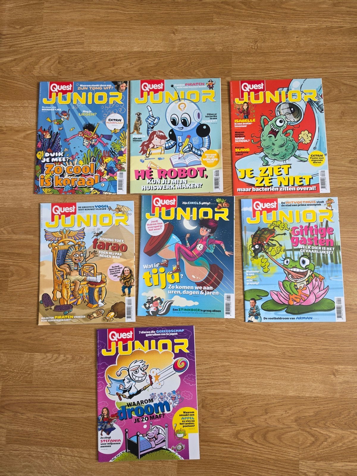 Quest Junior Tijdschriften - Nieuw 7 stuk, Boeken, Ophalen of Verzenden, Nieuw, Wetenschap en Natuur