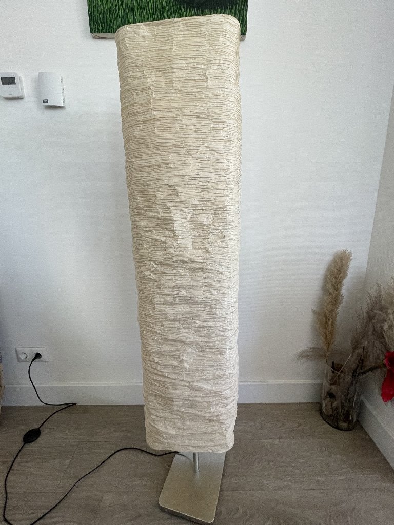 Beige toren vloerlampen, Ophalen, 100 tot 150 cm, Zo goed als nieuw, Stof