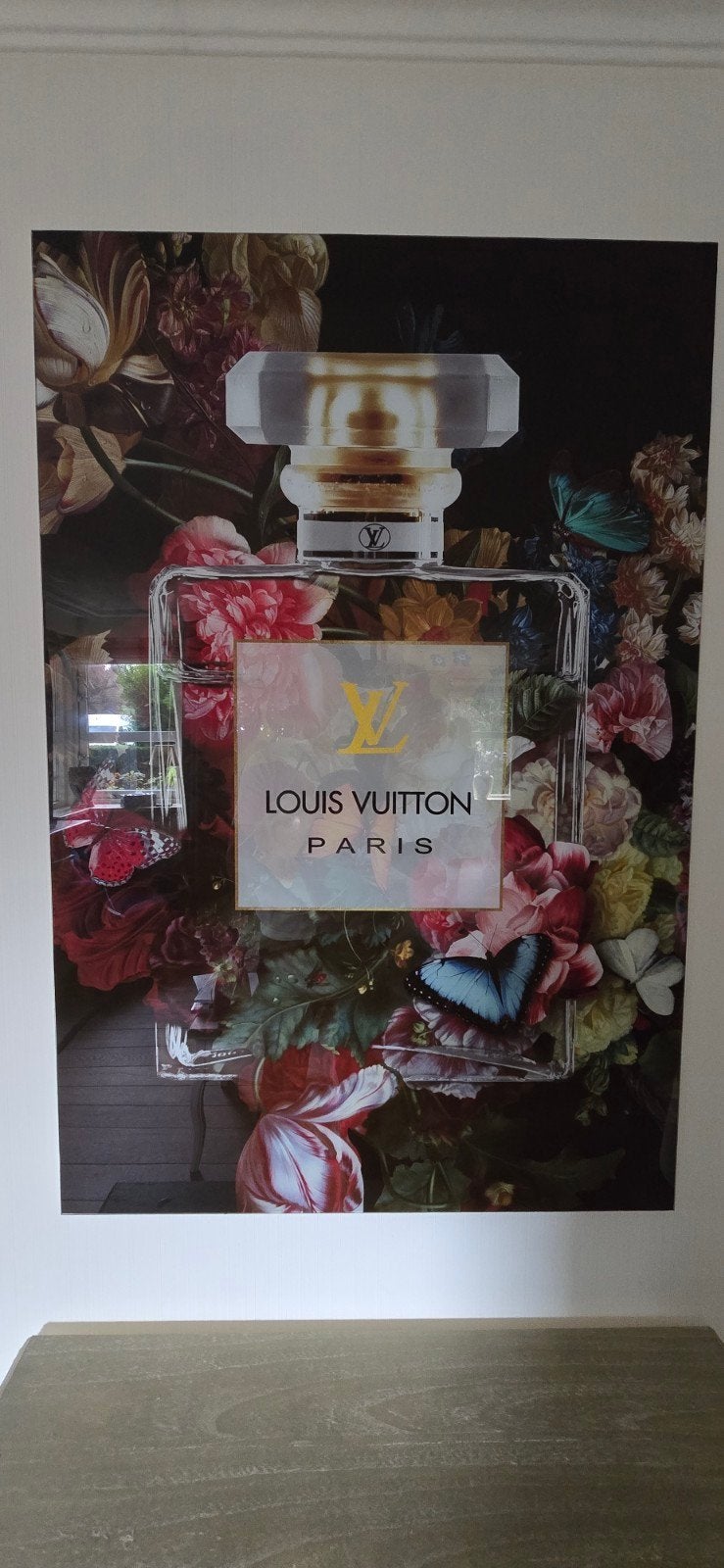 Louis Vuitton Paris Glaschilderij - 80x120cm, Ophalen of Verzenden, Zo goed als nieuw, Schilderij, 75 tot 100 cm
