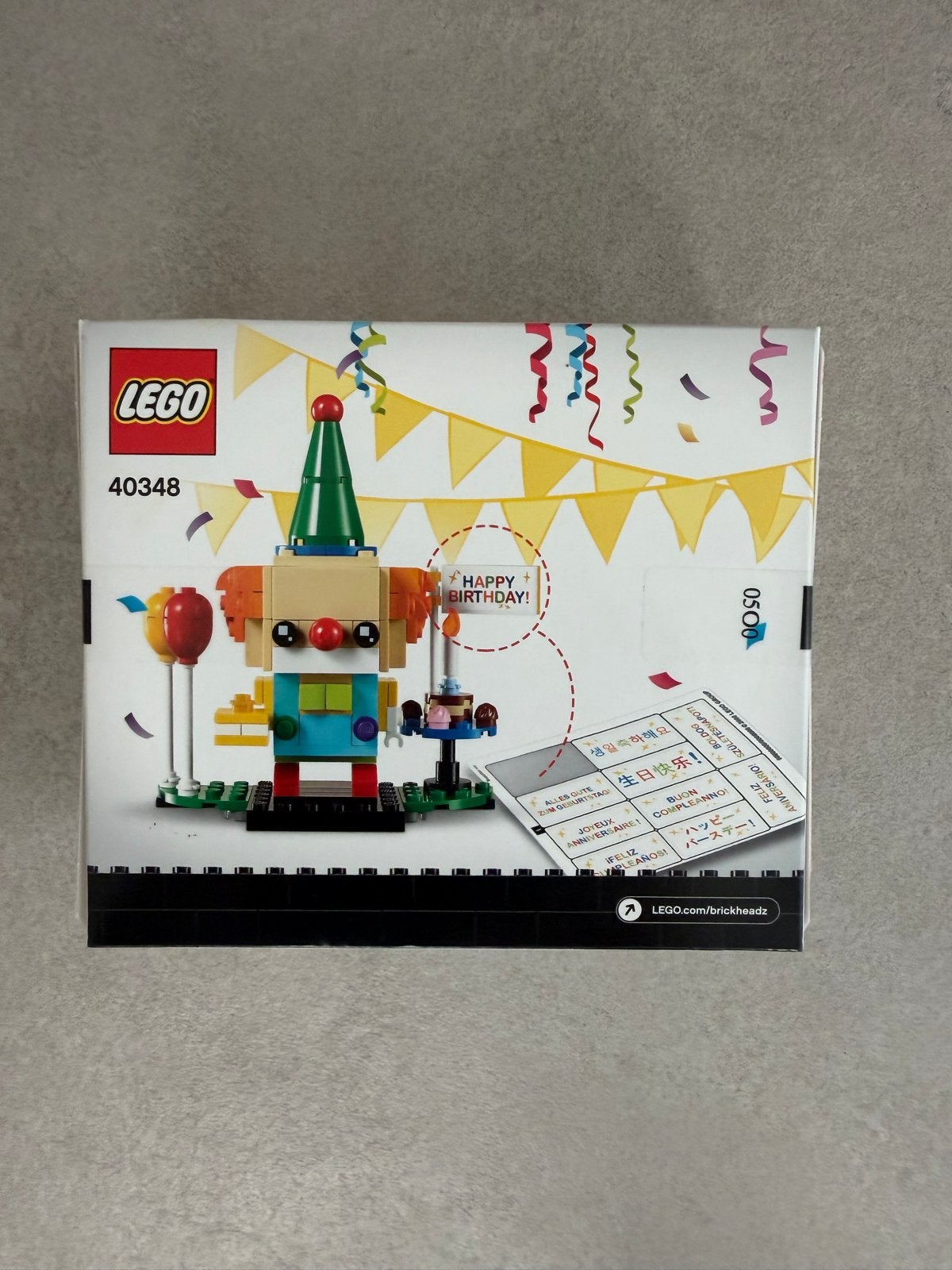 Lego BrickHeadz 40348 Birthday Clown - Nieuw in doos, BrickHeadz, Lego, Nieuw, Ophalen of Verzenden