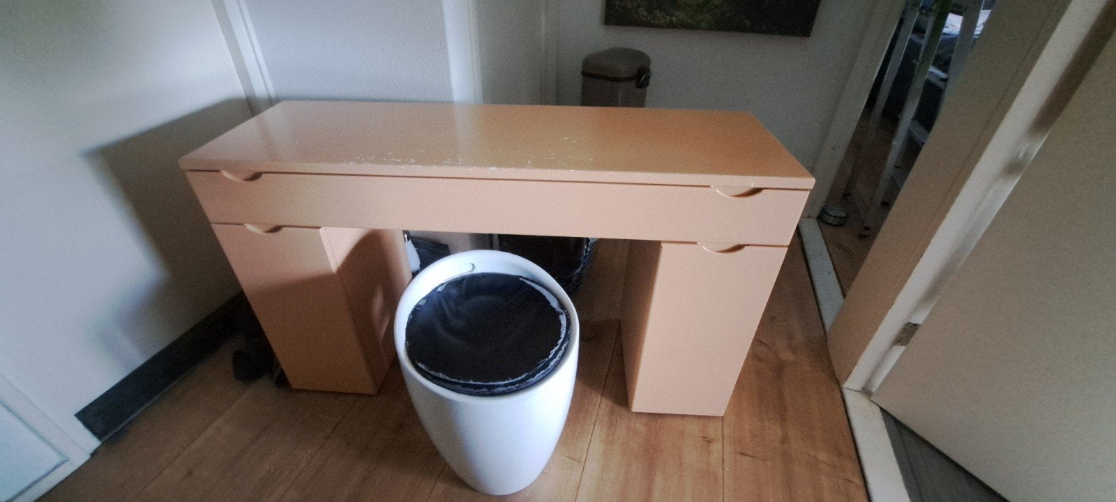 houten bureau  / make up tafel spiegel krukje, Ophalen, 50 tot 100 cm, Minder dan 100 cm