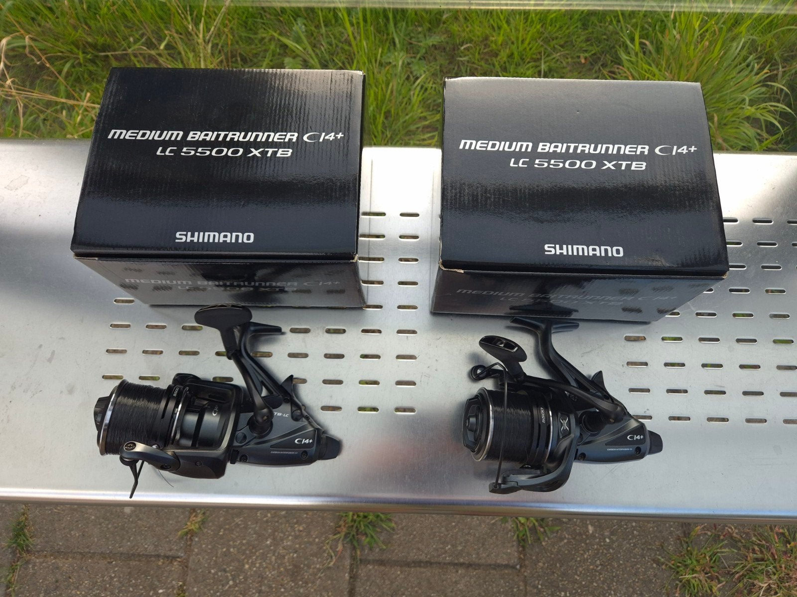 Shimano baitrunner ci4 5500 xtb molens, Watersport en Boten, Ophalen of Verzenden, Zo goed als nieuw, Molen