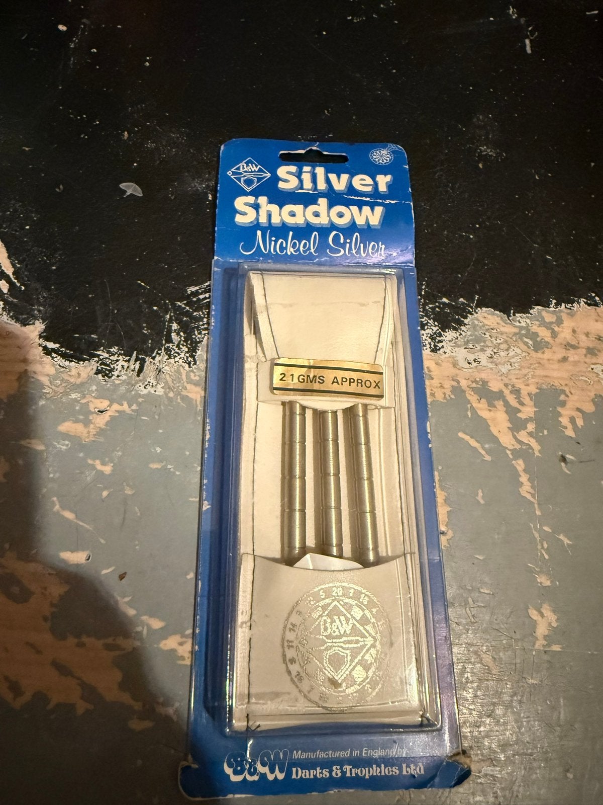 Dartpijlen Silver Shadow B&W Trophie's uit 1980 london, Sport en Fitness, Ophalen of Verzenden, Nieuw, Pijlen
