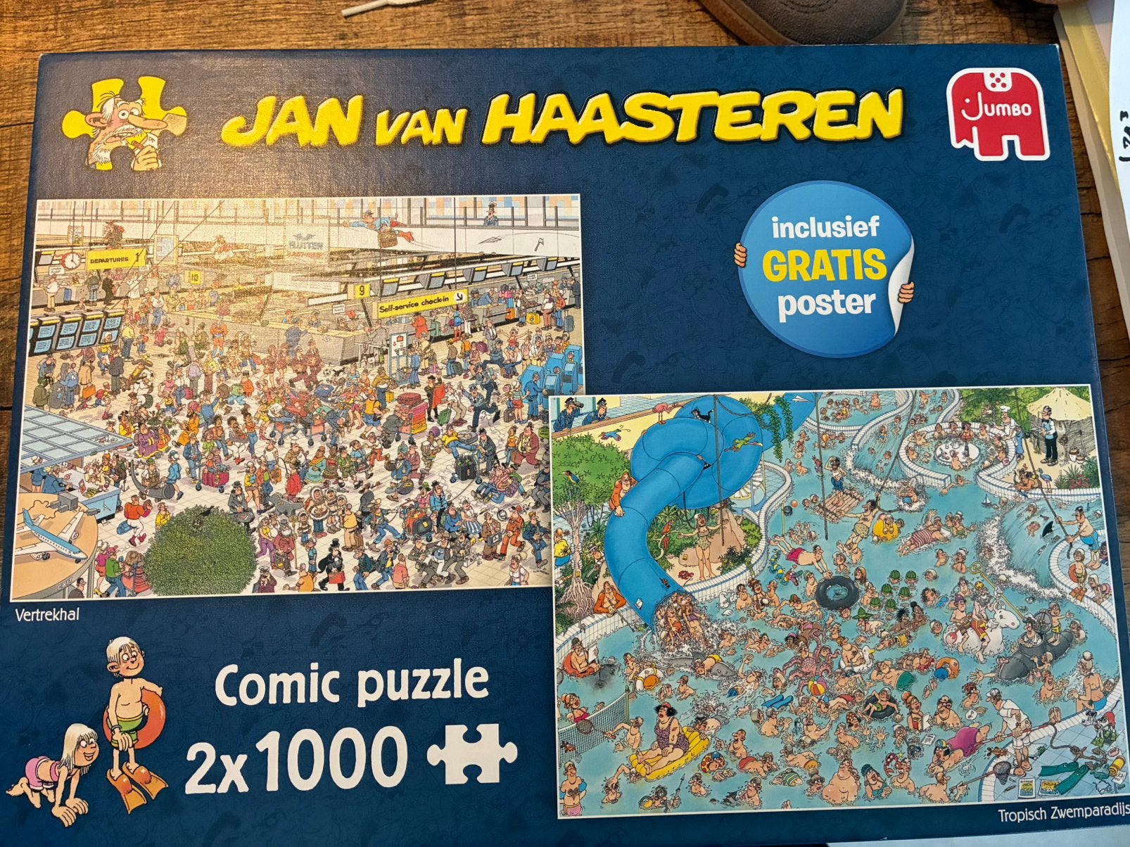 Jan van haasteren puzzel, Ophalen, 500 t/m 1500 stukjes, Zo goed als nieuw