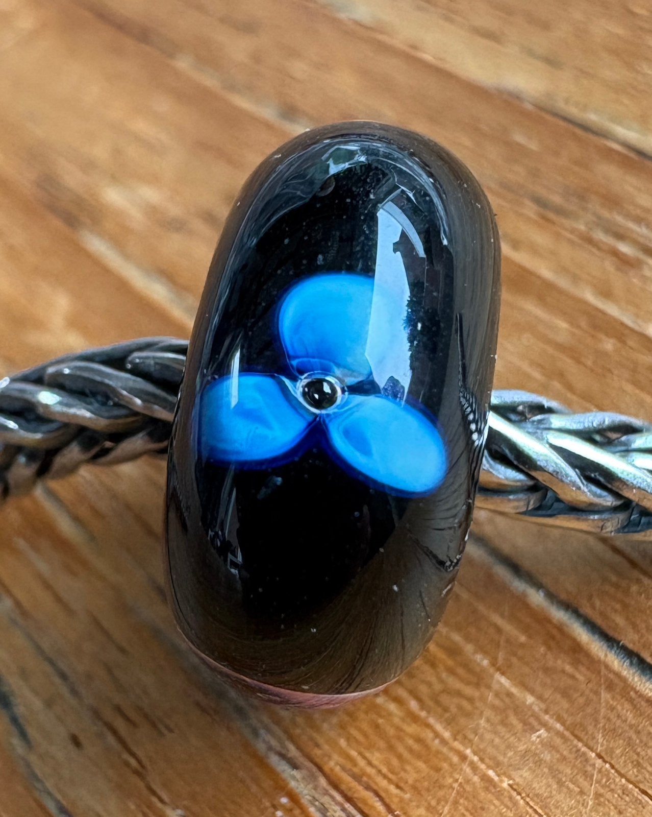 Trollbeads Middernacht Bloem NIEUW, Sieraden, Tassen en Uiterlijk, Verzenden, Nieuw, Zilver, Trollbeads