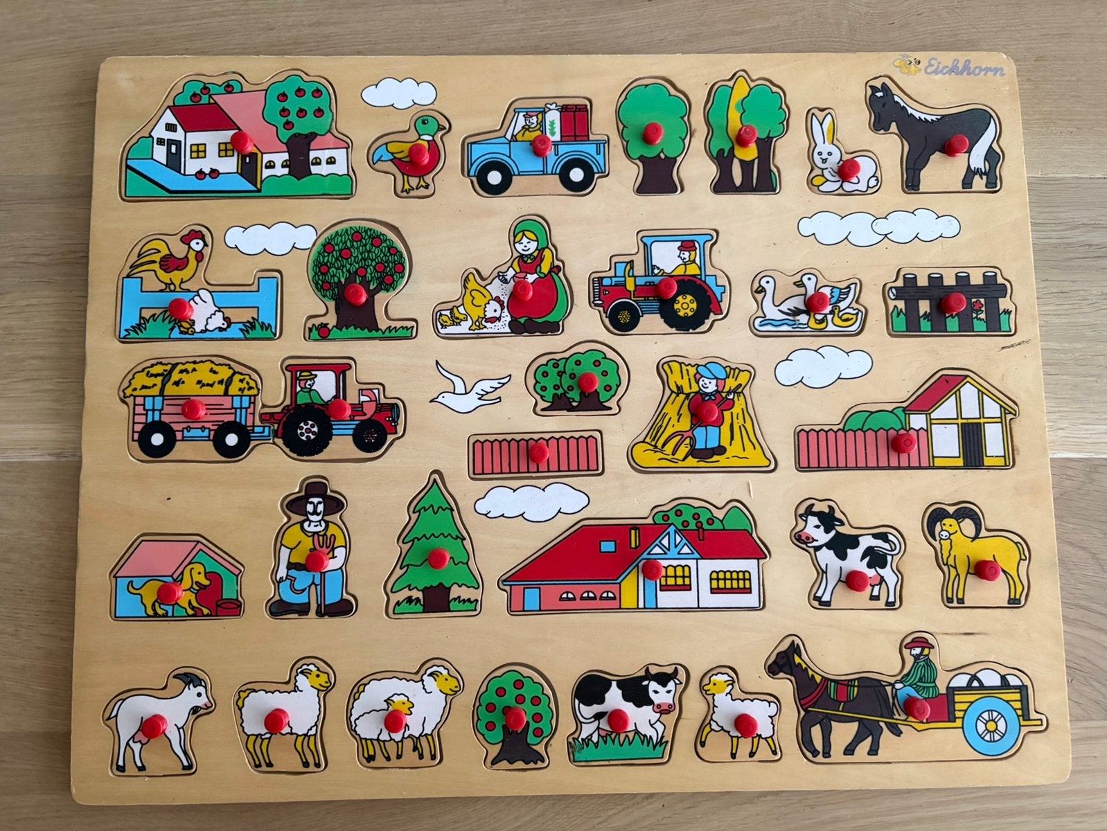 Johntoy Puzzel - boerderij puzzel - 45 x 35 cm -, Ophalen, 10 tot 50 stukjes, Zo goed als nieuw