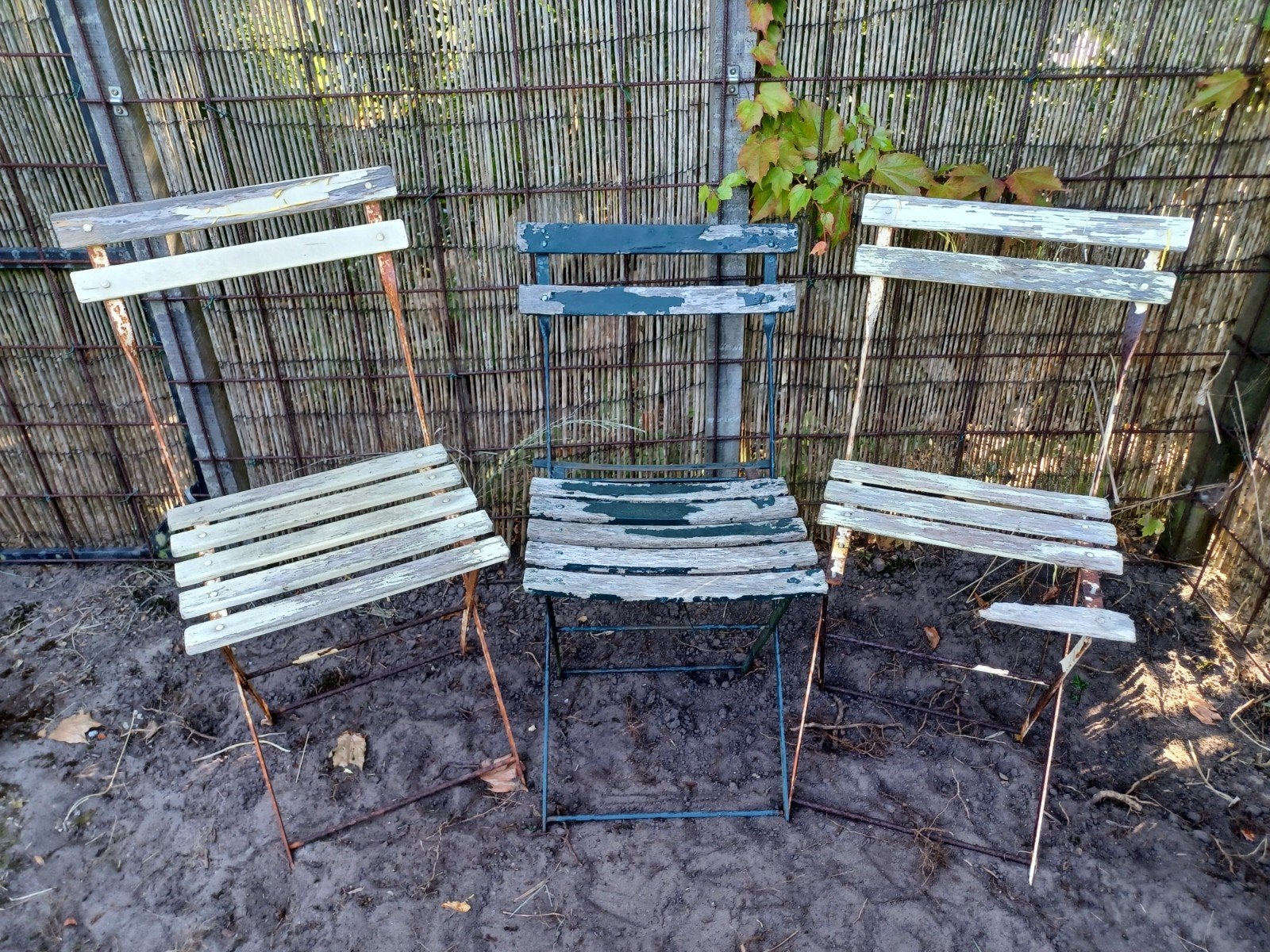 Vintage tuinstoelen (3 stuks) - Opknapper, Ophalen
