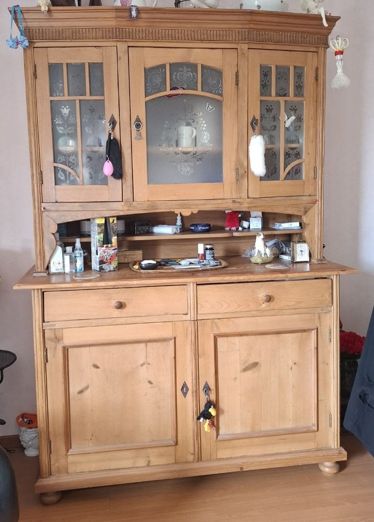 Leuke grenen buffetkast, Ophalen, Met plank(en), Gebruikt, Grenenhout