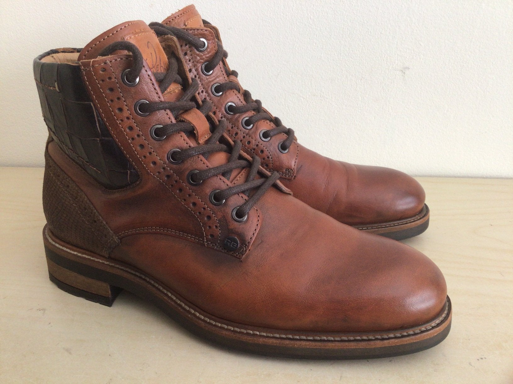 Rehab herenschoenen, maat 41. Nieuwstaat!, Kleding | Heren, Bruin, Boots, Ophalen of Verzenden, Zo goed als nieuw