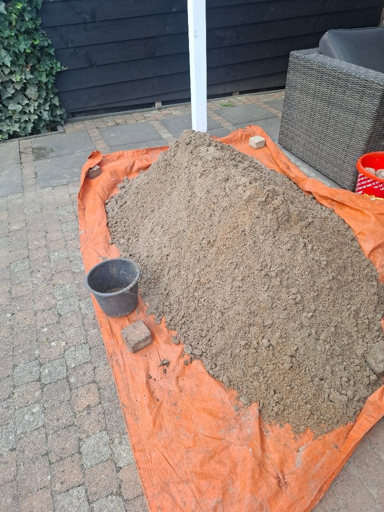 Gratis laatste lading prima ophoogzand, Tuin en Terras, Ophalen of Verzenden, Zo goed als nieuw, Ophoogzand
