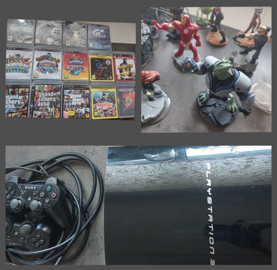 Playstation 3 + Spellen en meer!, Spelcomputers en Games, Spelcomputers | Sony PlayStation 3, Ophalen, Met games, Phat, Zo goed als nieuw