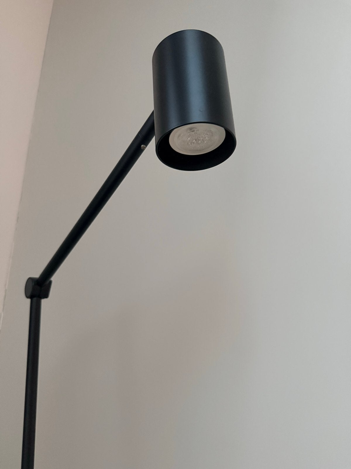 IKEA Nymåne staande/leeslamp, antraciet, Ophalen, E14 (klein), Zo goed als nieuw, Metaal