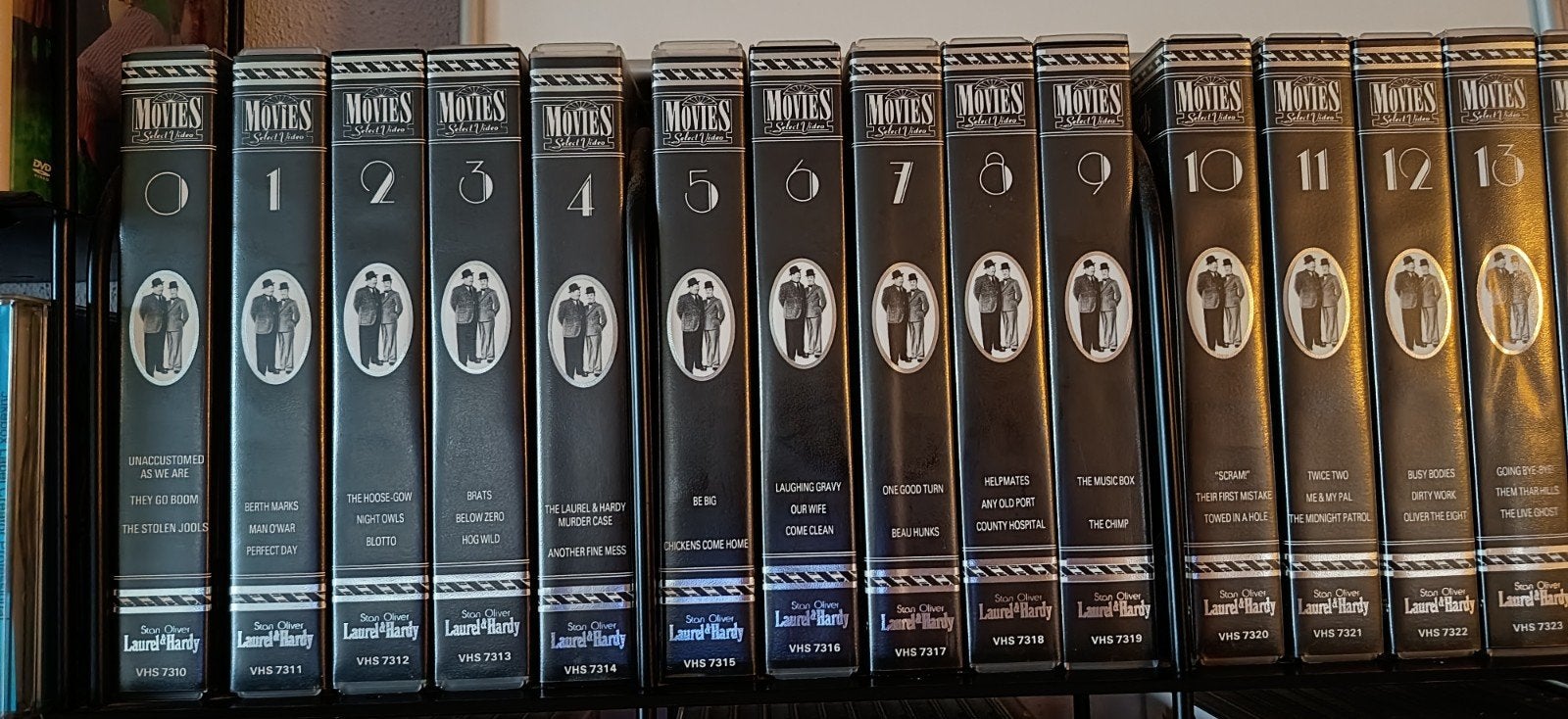 Complete serie Laurel & Hardy flims - videoband!, Alle leeftijden, Ophalen, Zo goed als nieuw, Komedie