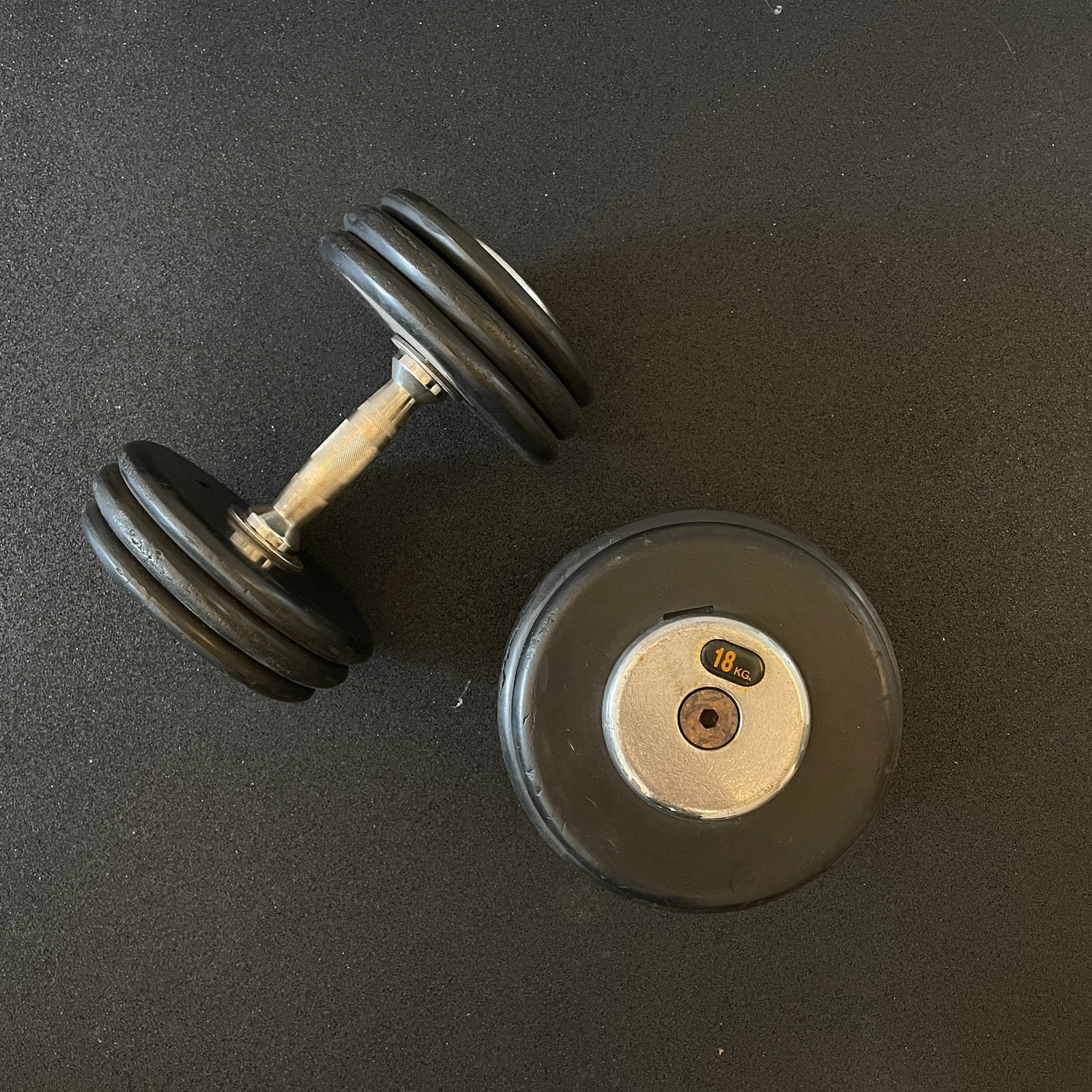 2 x 18kg dumbell, Ophalen, Gebruikt, Dumbbell