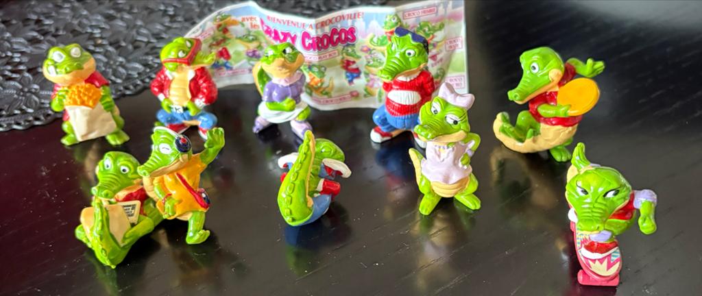 Kinder Surprise Crazy Crocos figuren - complete set, Ophalen, Gebruikt