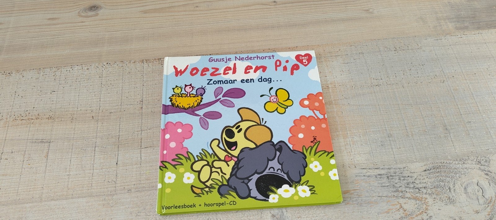 Woezel en Pip: Zomaar een dag (Voorleesboek + Hoorspel-CD), Boeken, Ophalen of Verzenden, Zo goed als nieuw, Guusje Nederhorst