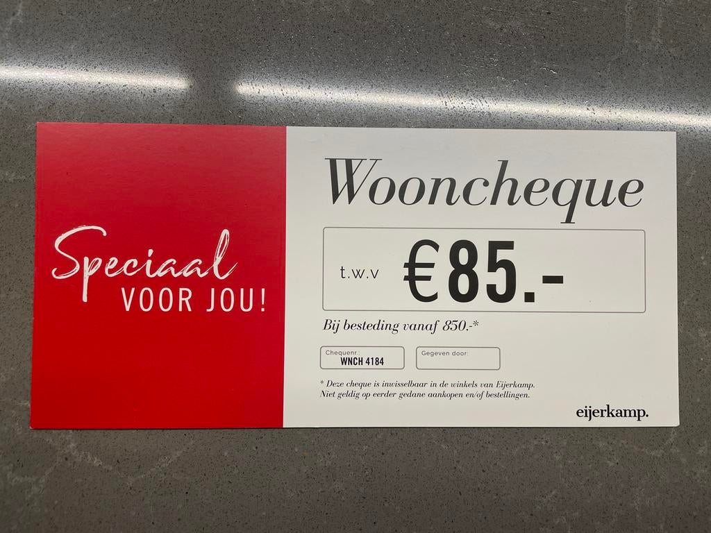 Waardecheque waardebon Eijerkamp, Eén persoon, Kortingsbon, Warenhuis- of Winkelbon