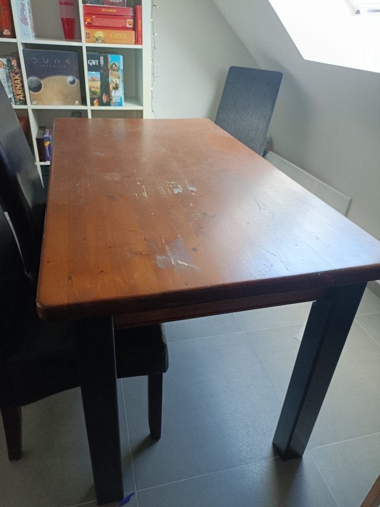 GRATIS tafel en stoelen, Huis en Inrichting, Tafels | Eettafels, Ophalen, Gebruikt, Klassiek, Eikenhout