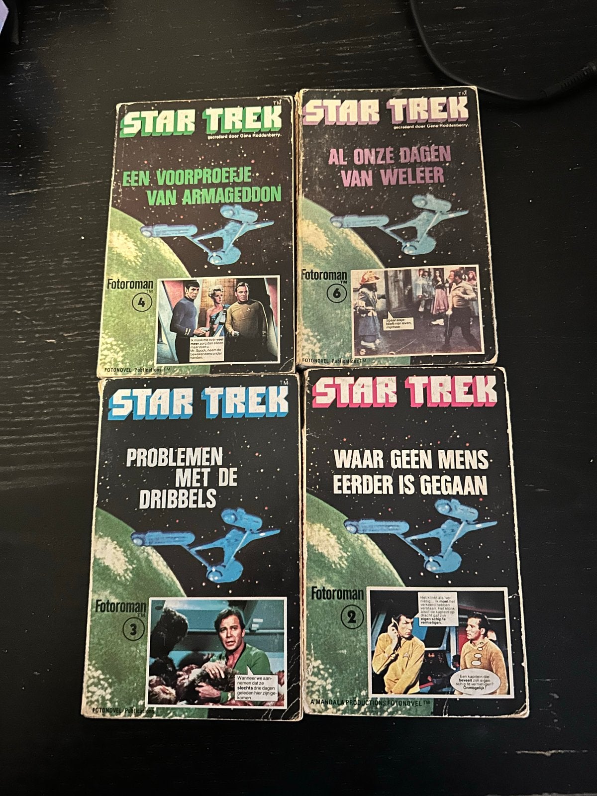 Star Trek Fotoroman Strips -  (4 delen), Boeken, Meerdere stripboeken, Ophalen of Verzenden, Gelezen