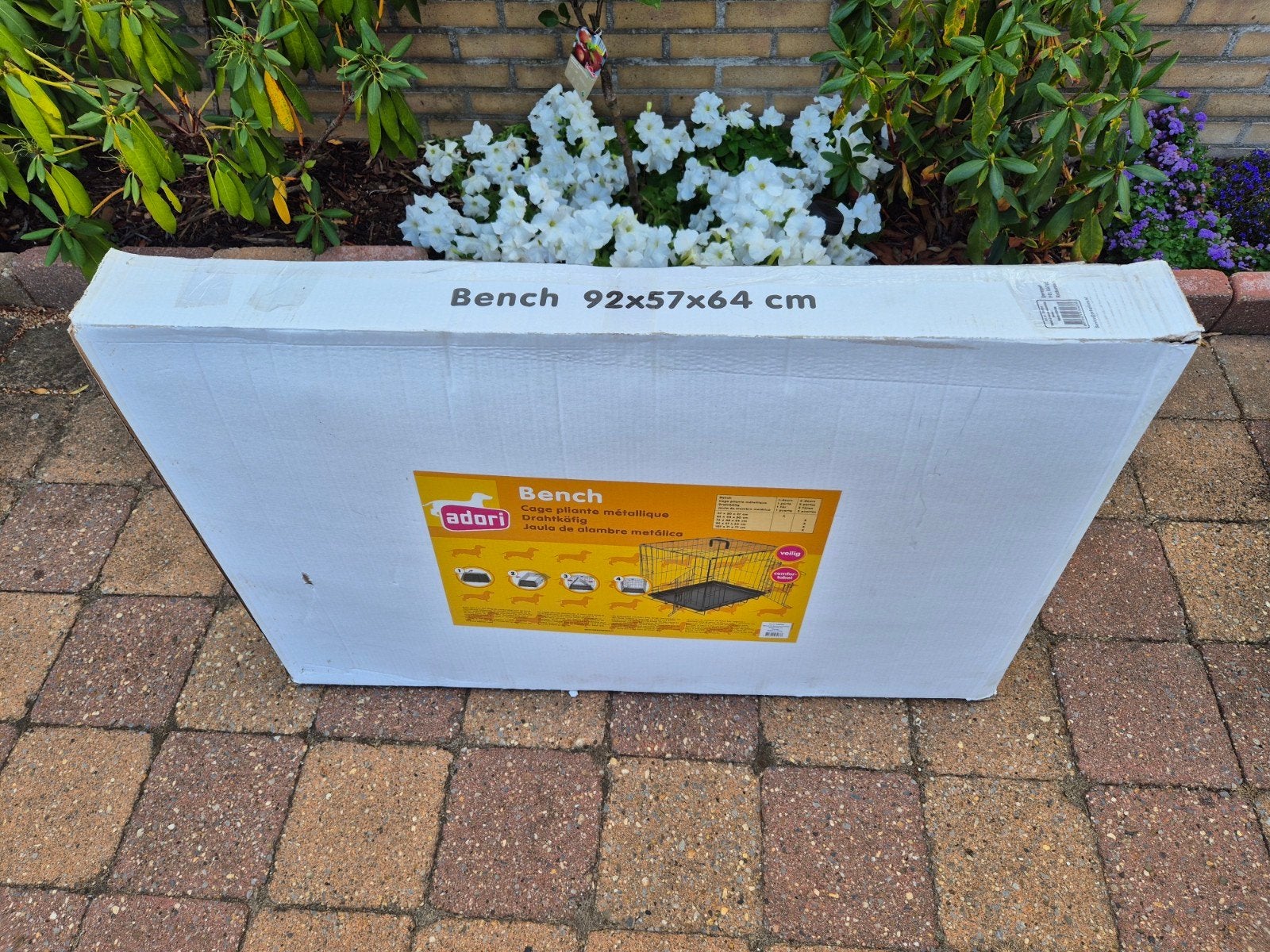Adori Bench 92x57x64 cm, 2-Deurs, zwart, Ophalen, Zo goed als nieuw