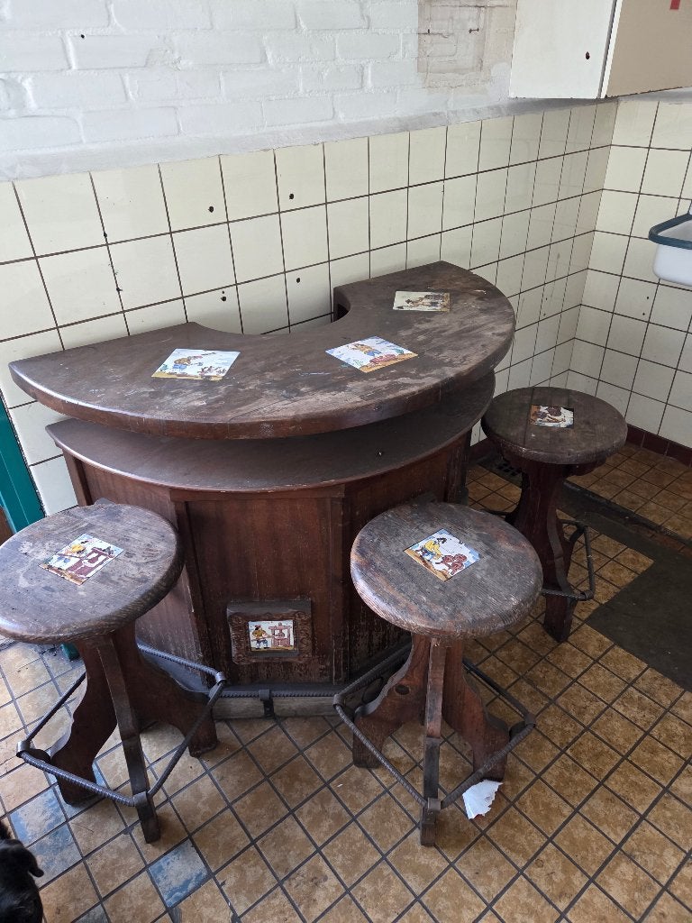 Barmeubel, Ophalen, Gebruikt, Inclusief barstoelen