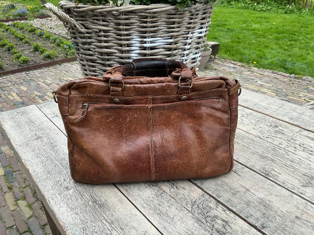 Cowboysbag tas, Ophalen of Verzenden, Zo goed als nieuw, Bruin, Handtas