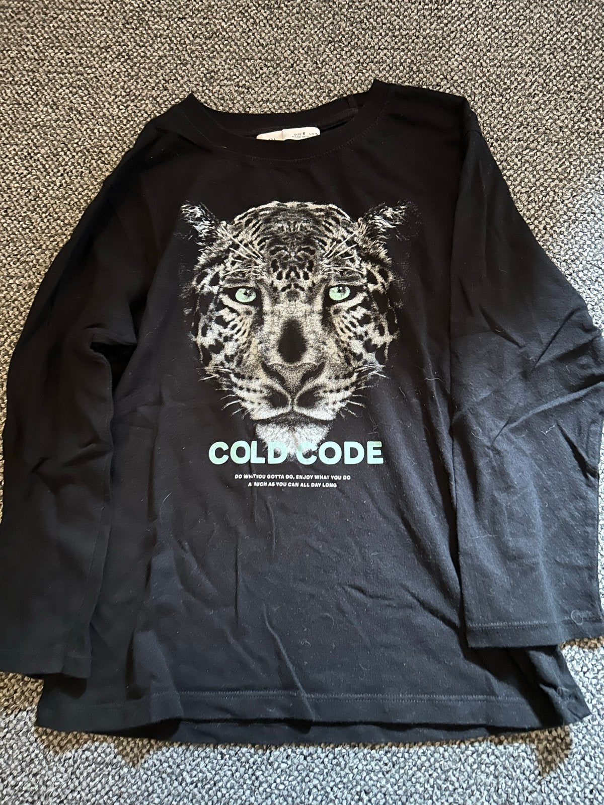 Zara shirt lange mouwen maat 116 met tijgerprint, Ophalen of Verzenden, Gebruikt, Jongen, Shirt of Longsleeve