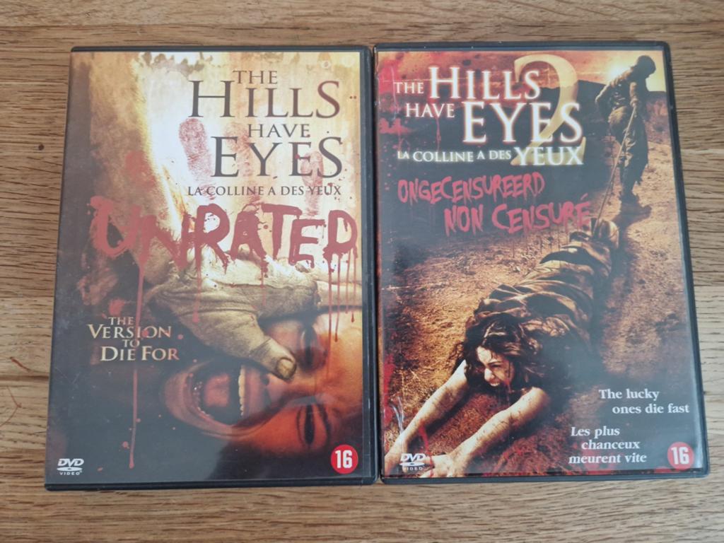 The hills have eyes 1 & 2, Cd's en Dvd's, Dvd's | Horror, Alle leeftijden, Ophalen of Verzenden, Zo goed als nieuw, Overige genres